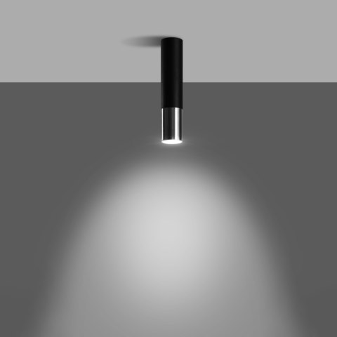 Sollux Lighting Plafon LOOPEZ czarny/chrom