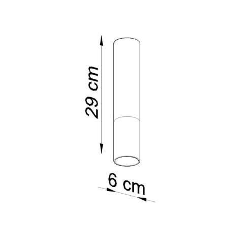 Sollux Lighting Plafon LOOPEZ czarny/złoty