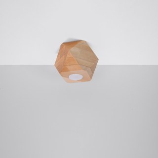 Sollux Lighting Plafon WOODY 1 naturalne drewno