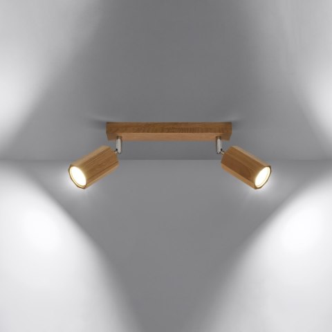 Sollux Lighting Plafon ZEKE 2 dąb