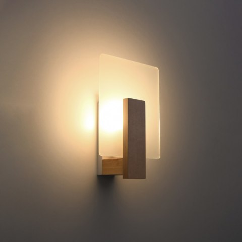 Sollux Lighting Kinkiet LAPPO naturlane drewno
