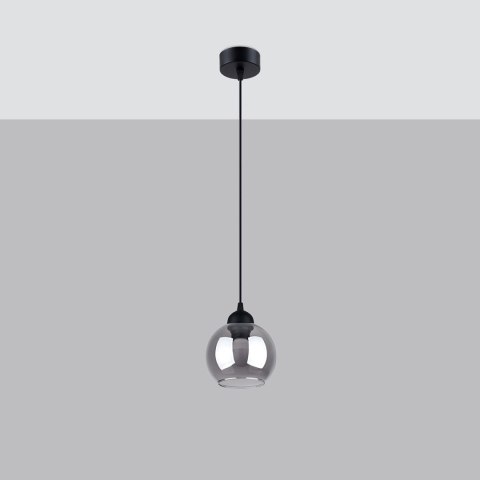 Sollux Lighting Lampa wisząca ALINO 1 czarna