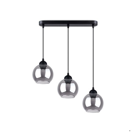 Sollux Lighting Lampa wisząca ALINO 3 czarna