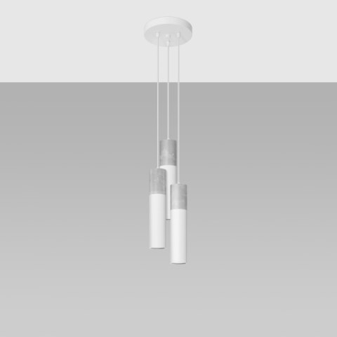 Sollux Lighting Lampa wisząca BORGIO 3P biały