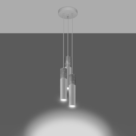 Sollux Lighting Lampa wisząca BORGIO 3P biały