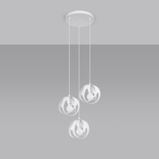 Sollux Lighting Lampa wisząca TULOS 3P biała