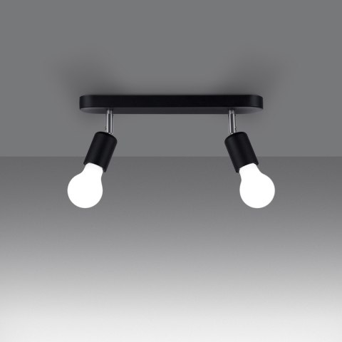 Sollux Lighting Plafon FORNES 2 czarny