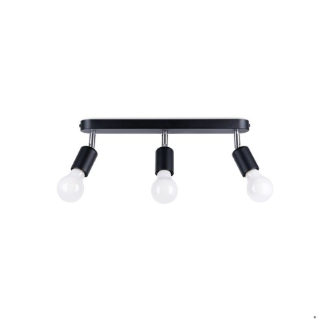 Sollux Lighting Plafon FORNES 3 czarny