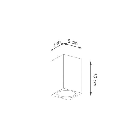 Sollux Lighting Plafon KEKE 10 dąb