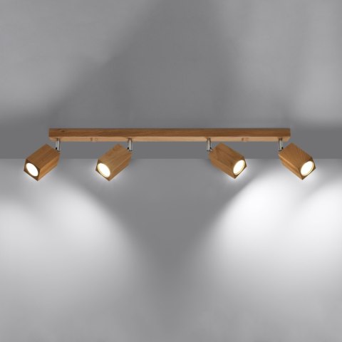 Sollux Lighting Plafon KEKE 4 dąb