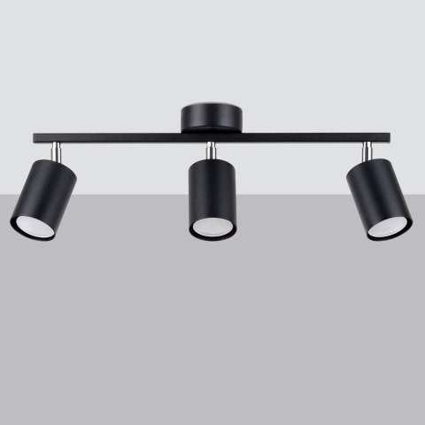 Sollux Lighting Plafon LEMMI 3 czarny
