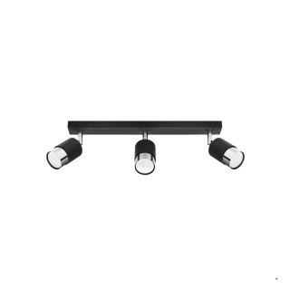 Sollux Lighting Plafon NERO 3 czarny/chrom