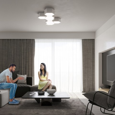 Sollux Lighting Plafon SUNDE 11 biały