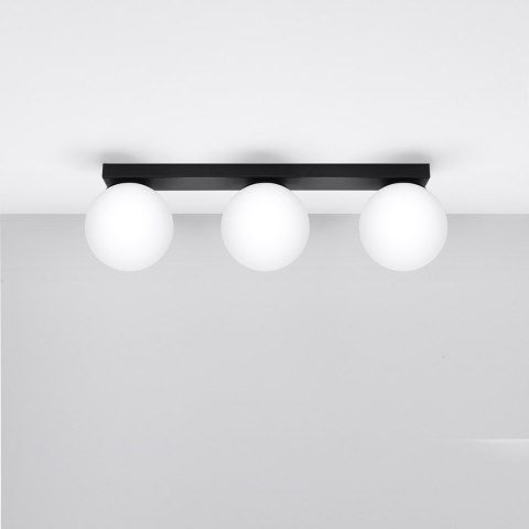 Sollux Lighting Plafon YOLI 3 czarny