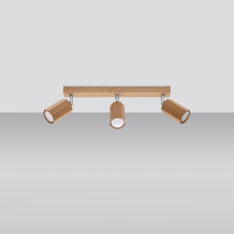 Sollux Lighting Plafon ZEKE 3 dąb