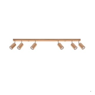 Sollux Lighting Plafon ZEKE 6 dąb