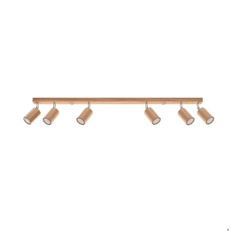 Sollux Lighting Plafon ZEKE 6 dąb
