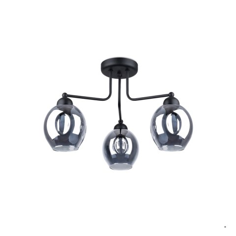 Sollux Lighting Żyrandol FILLAN 3 czarny