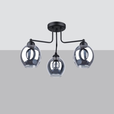 Sollux Lighting Żyrandol FILLAN 3 czarny