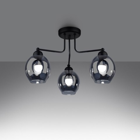 Sollux Lighting Żyrandol FILLAN 3 czarny