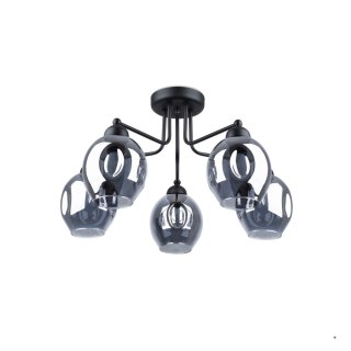 Sollux Lighting Żyrandol FILLAN 5 czarny