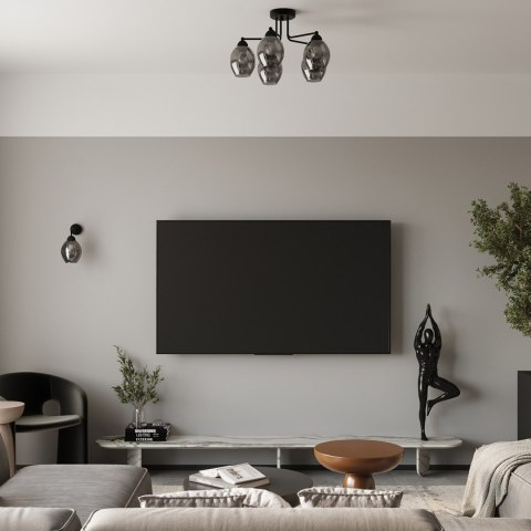 Sollux Lighting Żyrandol FILLAN 5 czarny