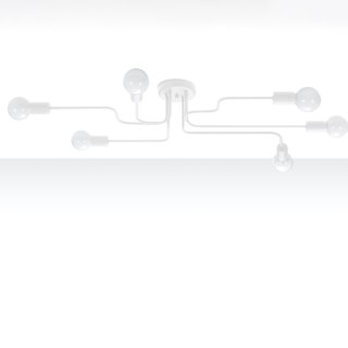 Sollux Lighting Żyrandol VECTOR 6 biały