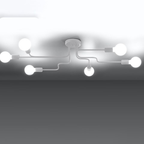 Sollux Lighting Żyrandol VECTOR 6 biały