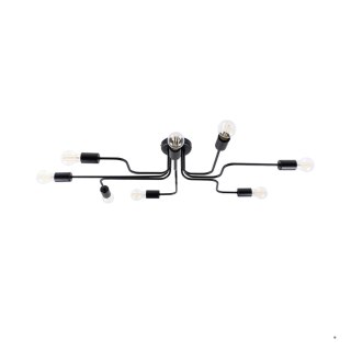 Sollux Lighting Żyrandol VECTOR 8 czarny