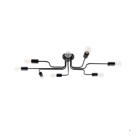 Sollux Lighting Żyrandol VECTOR 8 czarny