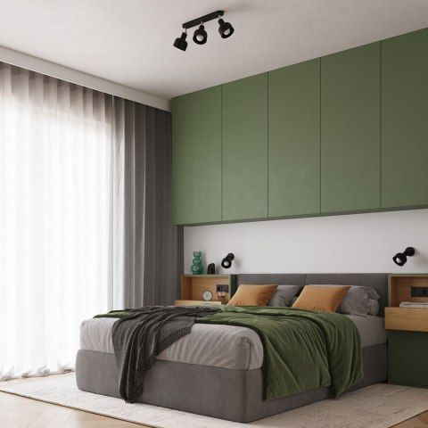 Sollux Lighting Kinkiet ELBA czarny
