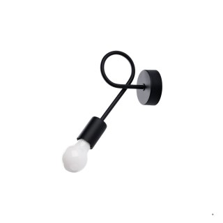 Sollux Lighting Kinkiet LEVAR czarny