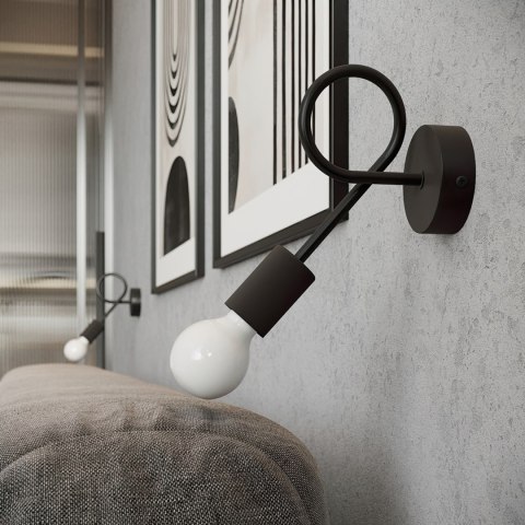 Sollux Lighting Kinkiet LEVAR czarny