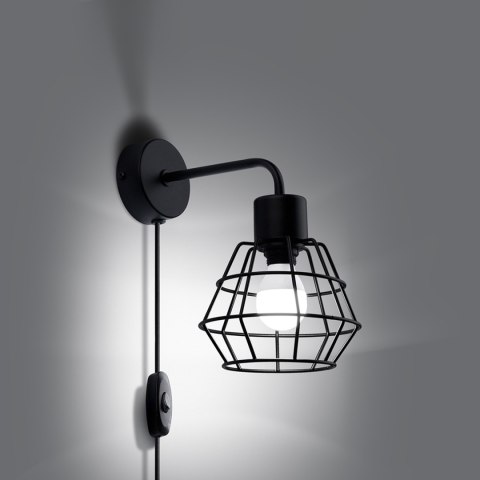 Sollux Lighting Kinkiet SUBA czarny