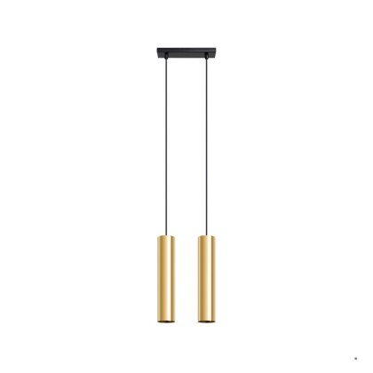Sollux Lighting Lampa Wisząca LAGOS 2 złoty połysk
