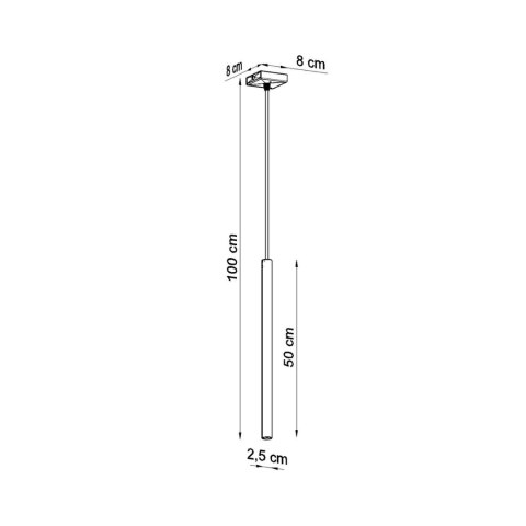 Sollux Lighting Lampa Wisząca PASTELO 1 złoty połysk