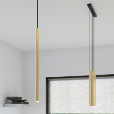 Sollux Lighting Lampa Wisząca PASTELO 1 złoty połysk