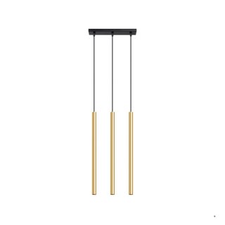 Sollux Lighting Lampa Wisząca PASTELO 3L złoty połysk