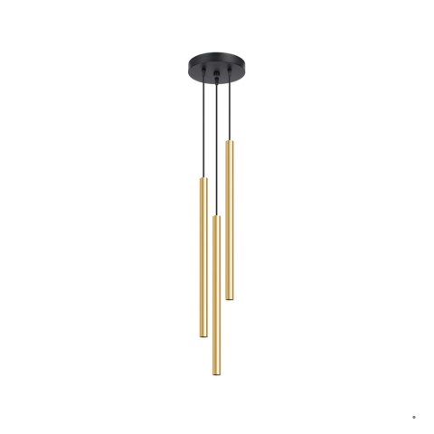 Sollux Lighting Lampa Wisząca PASTELO 3P złoty połysk
