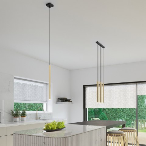 Sollux Lighting Lampa Wisząca PASTELO 3P złoty połysk