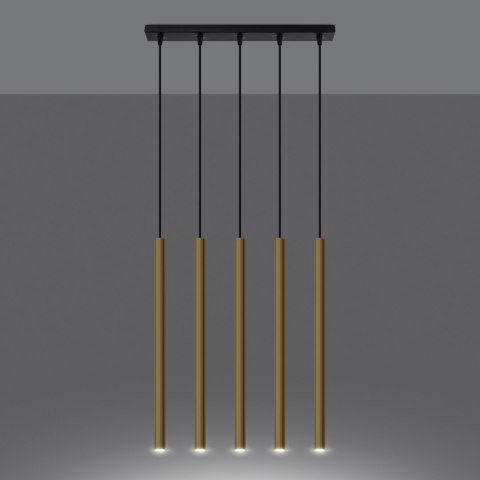 Sollux Lighting Lampa Wisząca PASTELO 5L złoty połysk