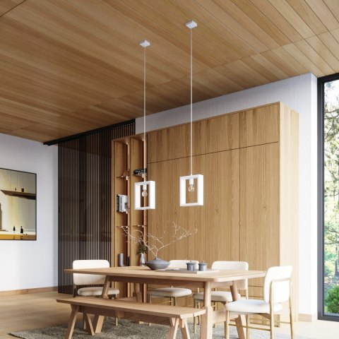 Sollux Lighting Lampa wisząca ARIES biała