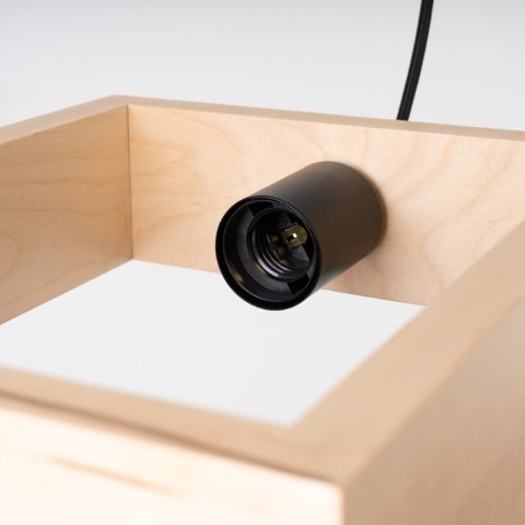 Sollux Lighting Lampa wisząca ARIES naturalne drewno