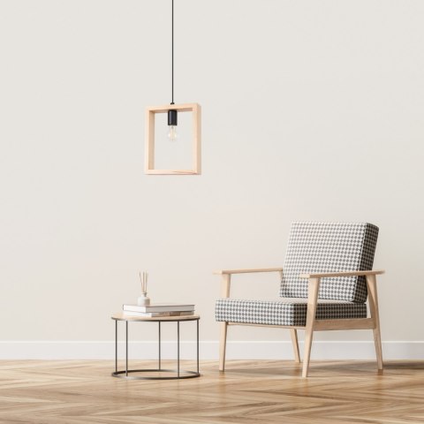 Sollux Lighting Lampa wisząca ARIES naturalne drewno