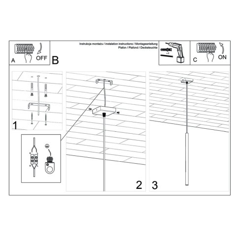 Sollux Lighting Lampa wisząca PASTELO 1 drewno
