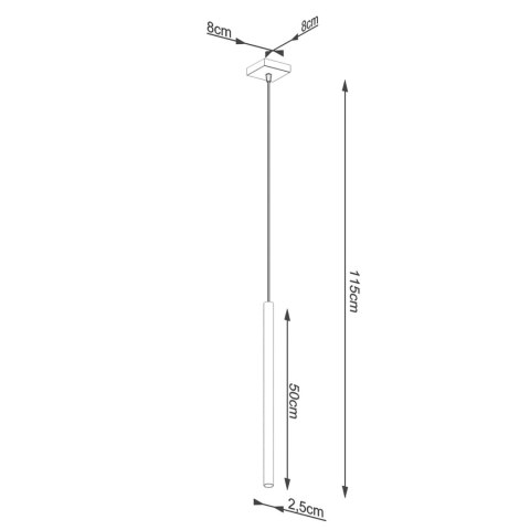 Sollux Lighting Lampa wisząca PASTELO 1 złota