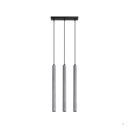 Sollux Lighting Lampa wisząca PASTELO 3L beton