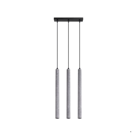 Sollux Lighting Lampa wisząca PASTELO 3L beton