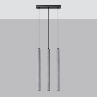Sollux Lighting Lampa wisząca PASTELO 3L beton