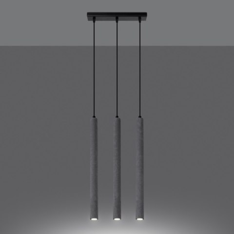 Sollux Lighting Lampa wisząca PASTELO 3L beton